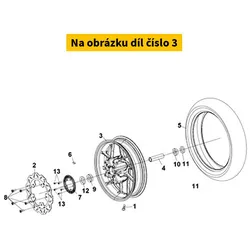 SYM Fr. Casting Wheel Comp. 44601-LX1-000-GB