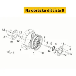 SYM Fr Casting Wheel Comp Bk-7c 44601-TL1-000-JD
