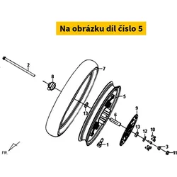 SYM Fr. Cast Wheel Comp 44601-X3A-000