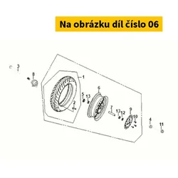 SYM FR. cast wheel 44601-XB1-000-K