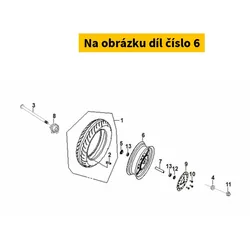 SYM Fr. cast wheel 44601-XFA-010-K