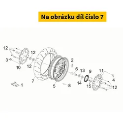 SYM Fr. Tire Assy.(120/70-15) 44710-TL1-001