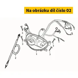 SYM Speedometer cable COMP 44830-XB1-000