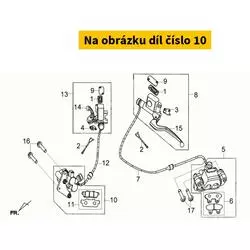 SYM Front brake caliper SYM Joyride 125-200 Evo 2010-2015 45100-H3A-700-SH