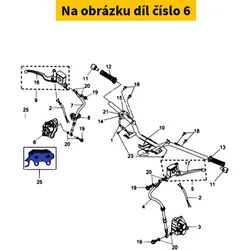 SYM Front brake caliper SYM HD 125-200 Evo 2006-2010 45100-HHW-000