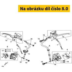 SYM Front brake caliper SYM HD 2 125-200 2011-2014 45100-LDA-000-KB