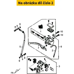 SYM Front brake caliper SYM Orbit II 50-125 2008-2017 45100-T6R-900-R