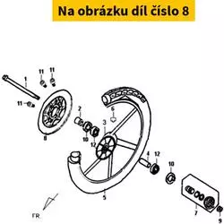 SYM Brake disc front SYM Orbit 50 2007-2017 45121-AAA-000