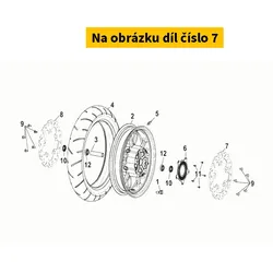 SYM Brake disc front SYM Maxsym TL 500 2019-2021 (left) 45121-TL1-000