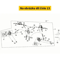 SYM Fr Brake Hose B Comp. 45125-XMG-000