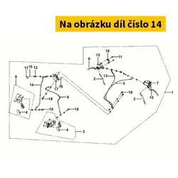 SYM FR brake hose B COMP. 45125-Z7N-000