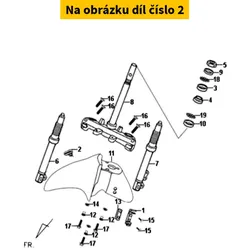 SYM Front Brake Hose Clamp 45156-ALA-000