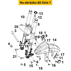 SYM L. Fr. Brake Hose Clamp 45156-LX1-000