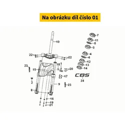 SYM Fr. Brake Hose Clamp 45156-XRE-000