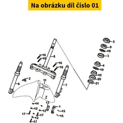SYM FR. brake hose clamp 45156-ZBC-000