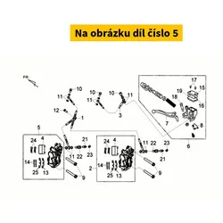 SYM Front brake caliper SYM Maxsym 400-600 ABS 2012-2017 (left) 45200-L4C-000-DM