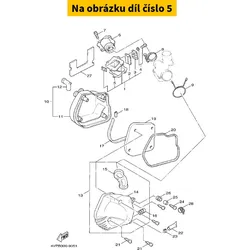Yamaha Reed valve gasket YAMAHA Aerox 100 2000-2002 4FB136210000