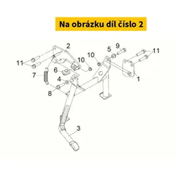 SYM L. Main Stand Brkt. 50166-TL1-003