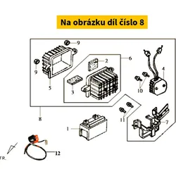 SYM Battery Case Assy 5032A-H9A-000