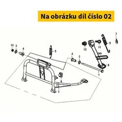 SYM Main Stand Comp 50500-X8A-000