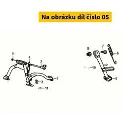 SYM Side stand COMP 50530-XB1-000