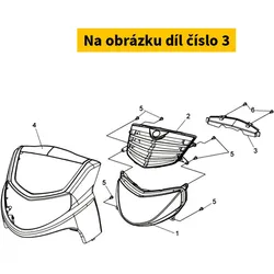 SYM Radiator Air Duct C 50610-HHR-000