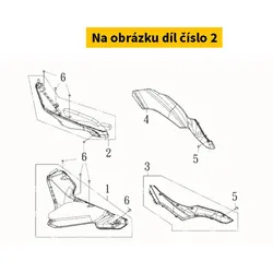 SYM L. Under Spoiler Assy Gy-7450u 5061C-TL1-007-IL