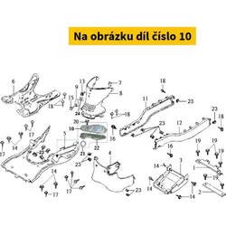 SYM R. Step Bar Cover 50633-H9B-000-KA