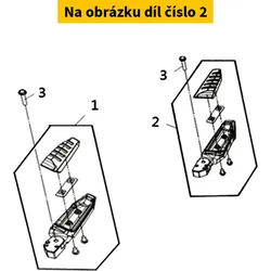 SYM Left Step Bar Set Silver (S-880s) 5071B-F6B-000
