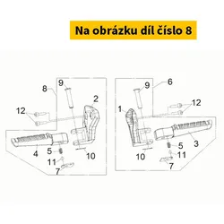 SYM L. Pillion Step Assy Bk-001c 50720-TL1-000