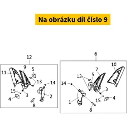 SYM L Pillion Step S-880s 50722-LH1-000-SQ