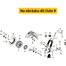 SYM Fork tube RH SYM GTS 125-250 2005-2008 (LM) (S-877C) 51400-HMA-000