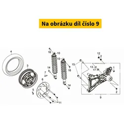 SYM Rear Fork Assembly (Mk=247) 5210A-LGA-000