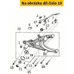 SYM Rr Fork Assy. S-421s(No Abs. Speed Senso 5210A-LH1-000-SO-TW