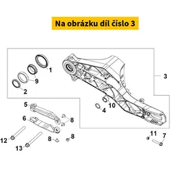 SYM L. Swing Arm Assy. 5212E-LX1-000-SK