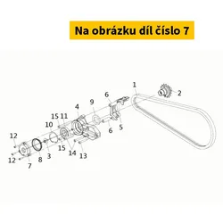 SYM Swingarm Pivot Cover Bk-001c 52160-TL1-000