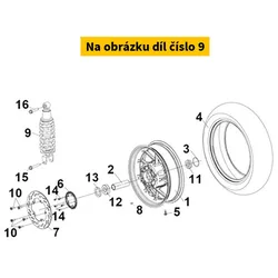 SYM Rr Cushion Assy. 52400-LX1-000-QG