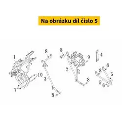 SYM Rr. Fender Brkt. Comp 52500-TL1-000