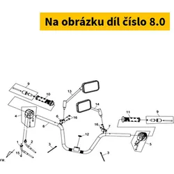 SYM Steering Handle Comp 53100-L4A-000