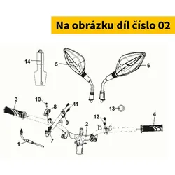 SYM Strg. Handle Comp. 53100-XRE-000