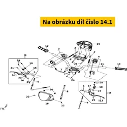 SYM R. STRG. HANDLE LEVER (S-022U) 53175-FSG-900-KD