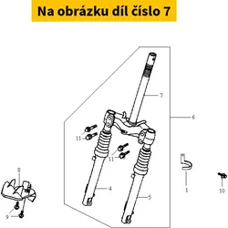 SYM Fork stem SYM Jet Euro X 50 2004-2013 53200-G22-000