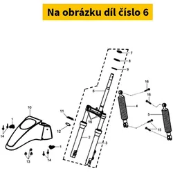 SYM Fork stem SYM HD 125 2004-2010 (Ø34mm) 53200-HHA-010