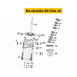 SYM Fork stem SYM Jet 14 Evo 125 LC 2024 (avec ABS) 53200-XRE-000