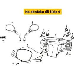 SYM Fr. Handle Cover (Bk-5560) 53205-APA-000-KG