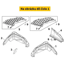 SYM R. Handle Guard 53205-LX1-000