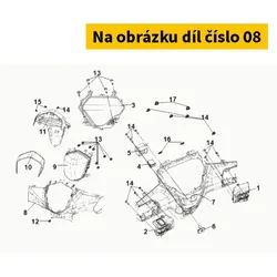 SYM Front Handle Cover (GY-430C) 53205-XRE-000-AN