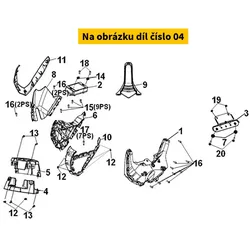 SYM Fr. Handle Cover 53205-ZJA-000
