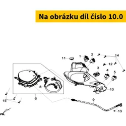 SYM Rr Handle Cover Gy-7450u 53206-LDA-000-IL