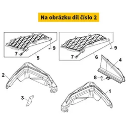 SYM L. Handle Guard 53206-LX1-000